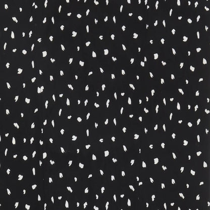 Villa Womens Black Geometric Polyester Shirt Dress Size XS Collared Button