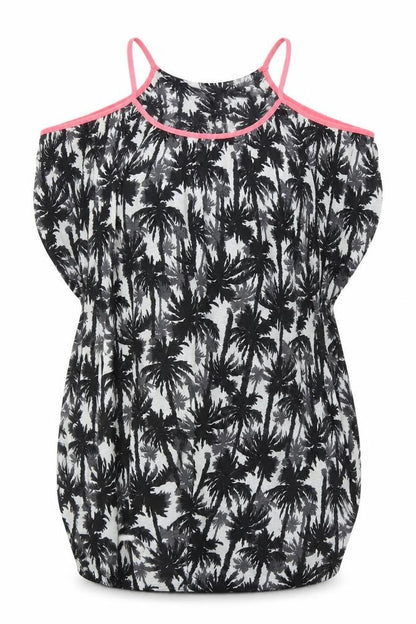 Debenhams Womens Black Geometric Polyester A-Line Size 8 Round Neck Pullover