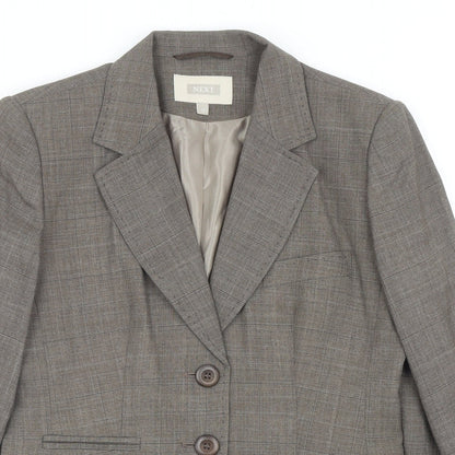 NEXT Womens Brown Wool Jacket Blazer Size 12