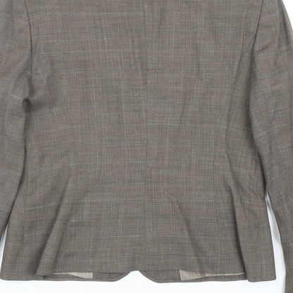 NEXT Womens Brown Wool Jacket Blazer Size 12