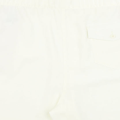 Marks and Spencer Womens Ivory Polyester Sweat Shorts Size 24 Regular Pull On