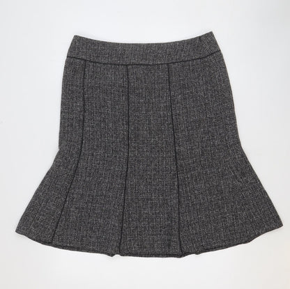 EWM Womens Grey Polyester Trumpet Skirt Size 16