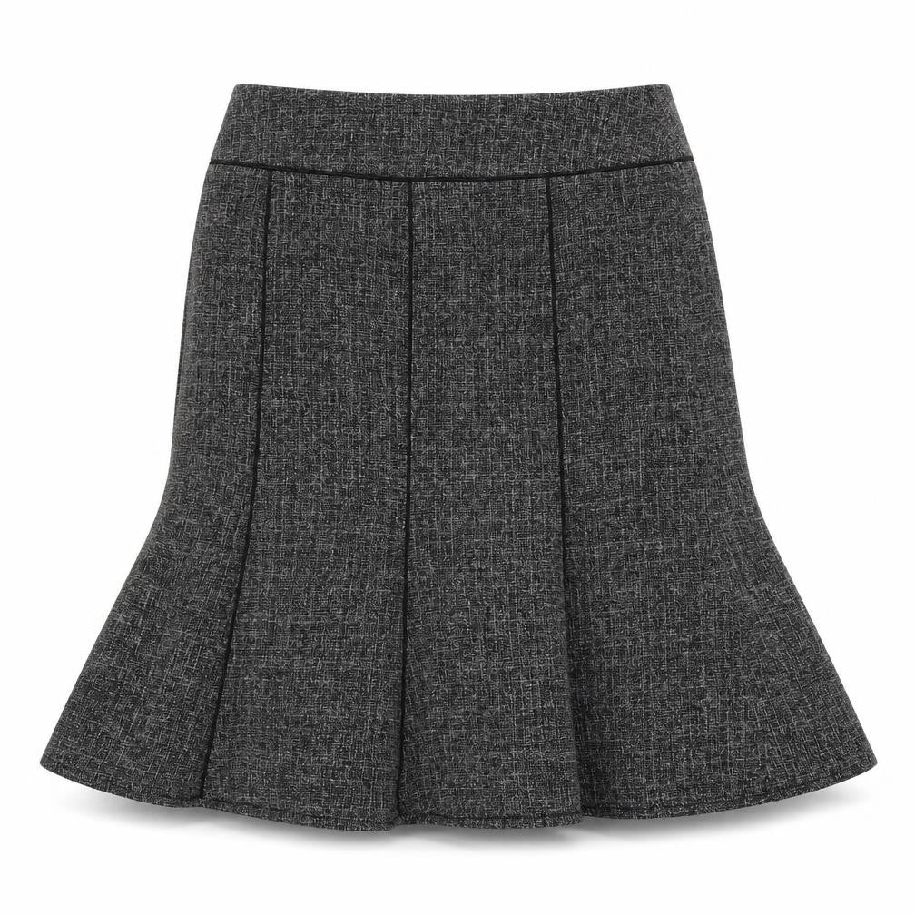 EWM Womens Grey Polyester Trumpet Skirt Size 16
