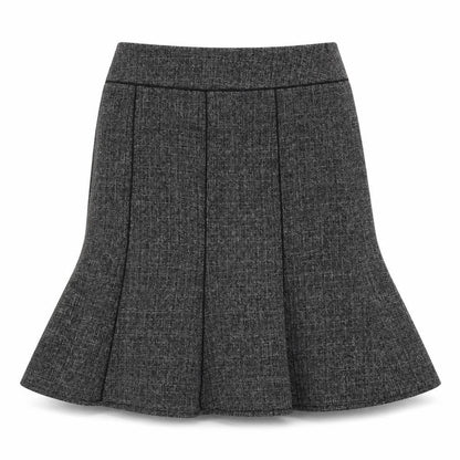 EWM Womens Grey Polyester Trumpet Skirt Size 16