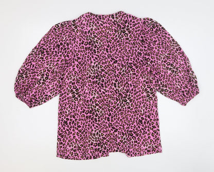 Womens UK Size 8 Marks and Spencer Pink Basic Blouse