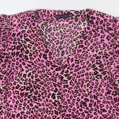 Womens UK Size 8 Marks and Spencer Pink Basic Blouse