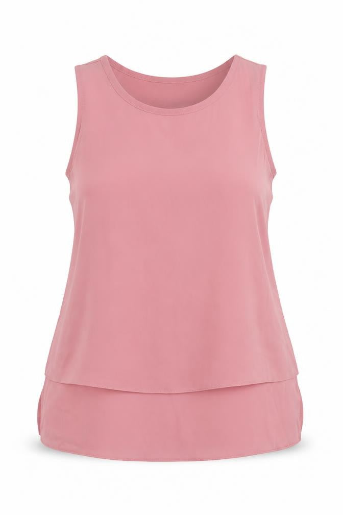 Womens UK Size 16 Dorothy Perkins Pink Basic Tank