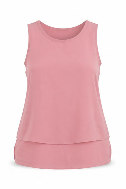 Womens UK Size 16 Dorothy Perkins Pink Basic Tank
