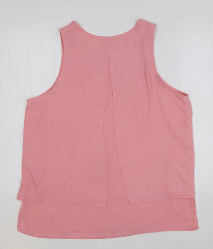 Womens UK Size 16 Dorothy Perkins Pink Basic Tank