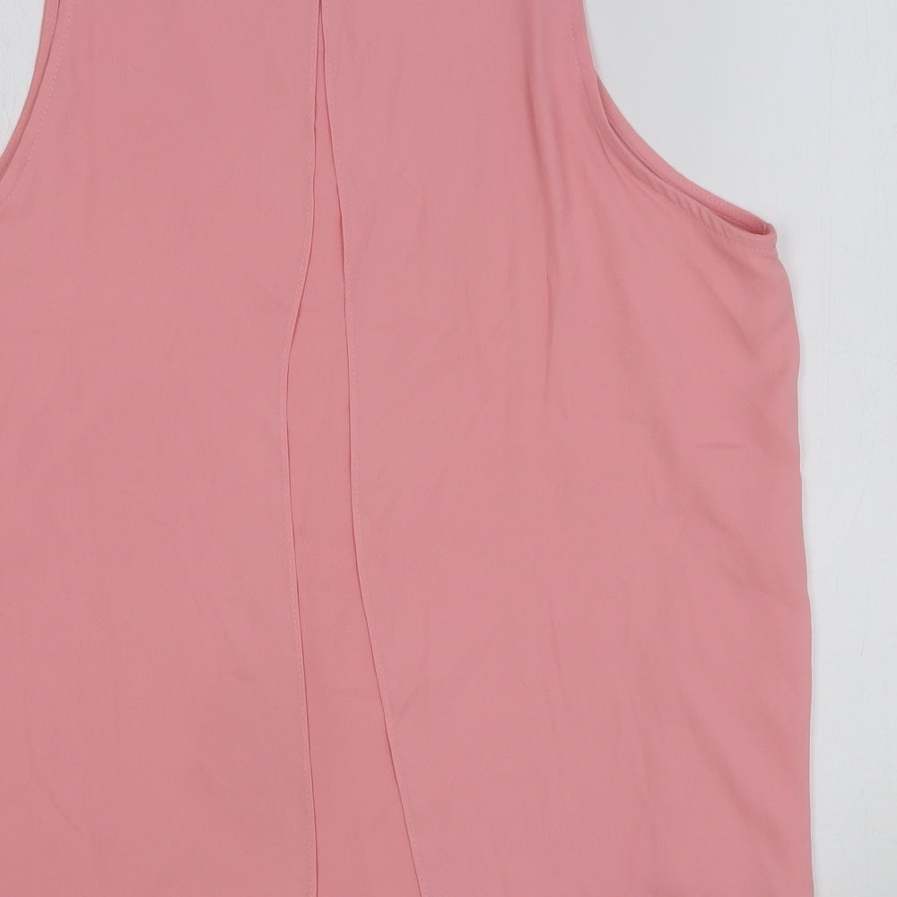 Womens UK Size 16 Dorothy Perkins Pink Basic Tank