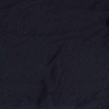 Zara Mens Blue Round Neck Polyester Pullover Jumper Size M Long Sleeve