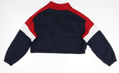 Womens UK Size L Divided Multicoloured Pullover Jumper
