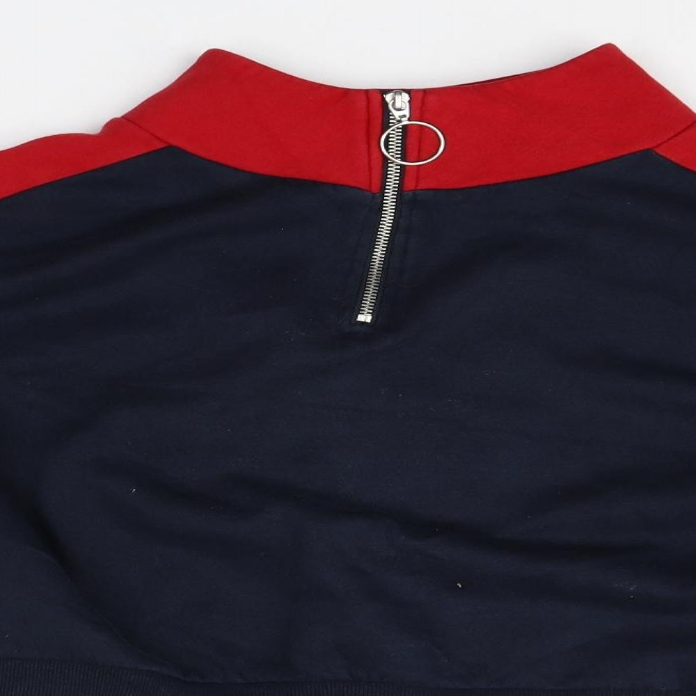 Womens UK Size L Divided Multicoloured Pullover Jumper