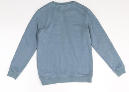 By very Girls Blue Round Neck Cotton Pullover Jumper Size 11 Years Pullover