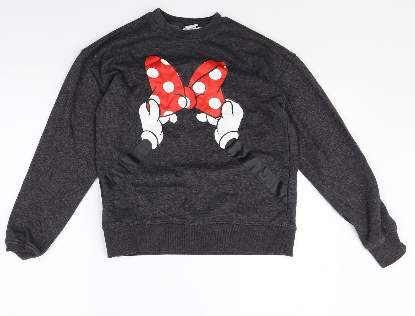 Primark Womens Grey Cotton Pullover Sweatshirt Size 2XS Pullover - Minnie Mouse