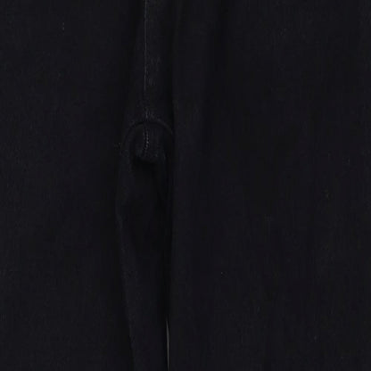 Edge Jeans Womens Black Cotton Straight Jeans Size 30 in L29 in Regular Zip