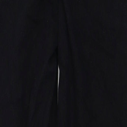 Edge Jeans Womens Black Cotton Straight Jeans Size 30 in L29 in Regular Zip