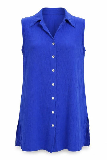 Womens UK Size 12 BHS Blue Basic Tank