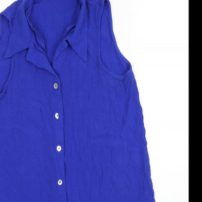 Womens UK Size 12 BHS Blue Basic Tank