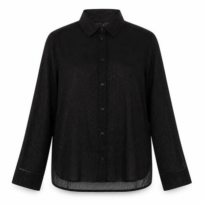 Womens UK Size 12 Divided by H&M Black Basic Button-Up