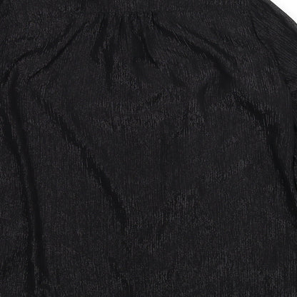Womens UK Size 12 Divided by H&M Black Basic Button-Up