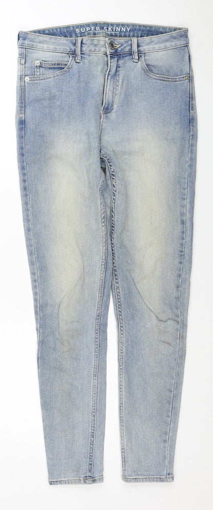 Womens UK Size 8 Marks and Spencer Regular Fit Skinny Blue Jeans