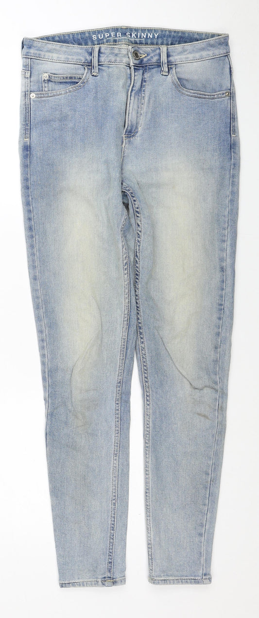 Womens UK Size 8 Marks and Spencer Regular Fit Skinny Blue Jeans