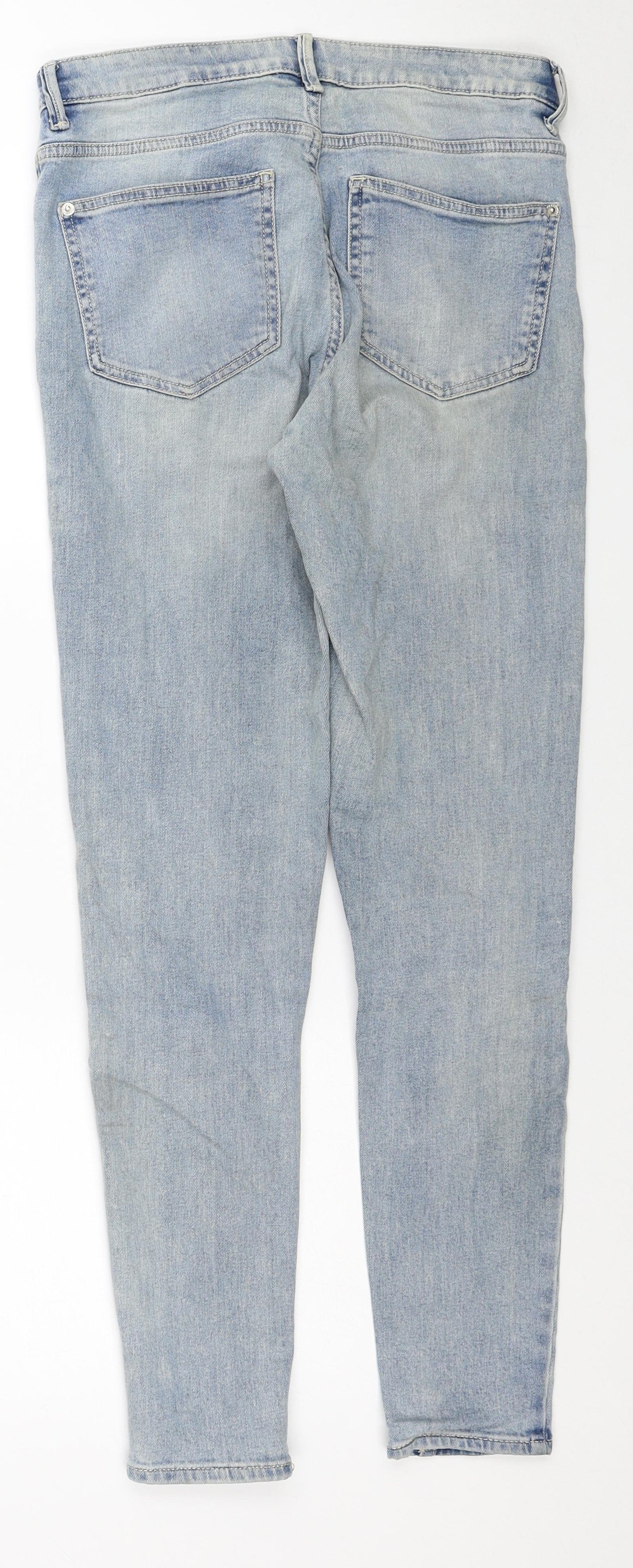 Womens UK Size 8 Marks and Spencer Regular Fit Skinny Blue Jeans