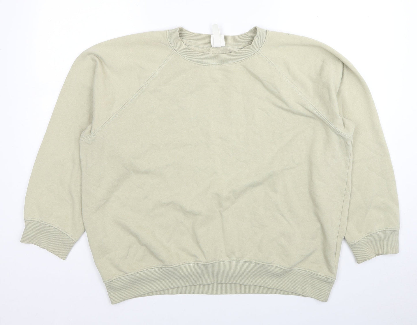 H&M Womens Beige Cotton Pullover Sweatshirt Size S Pullover