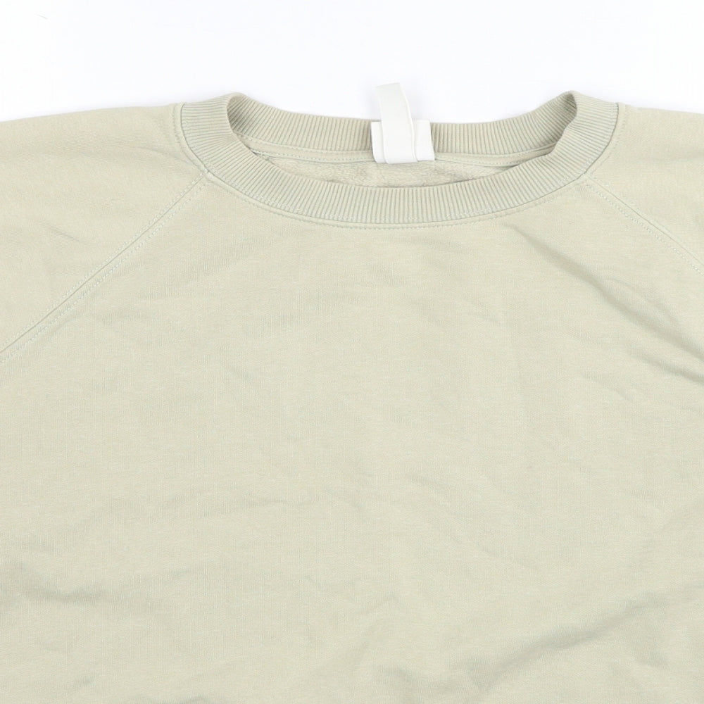 H&M Womens Beige Cotton Pullover Sweatshirt Size S Pullover