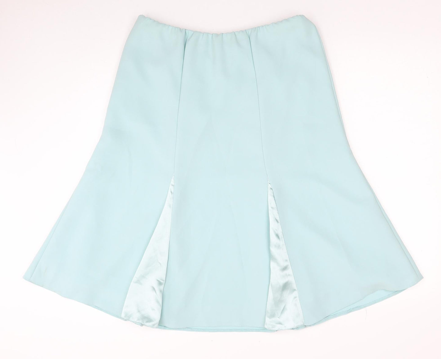 Klass Womens Blue Polyester Swing Skirt Size 14