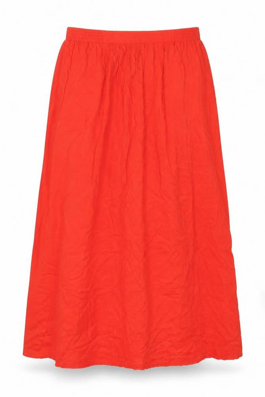 New Look Womens Red Polyester Peasant Skirt Size 12