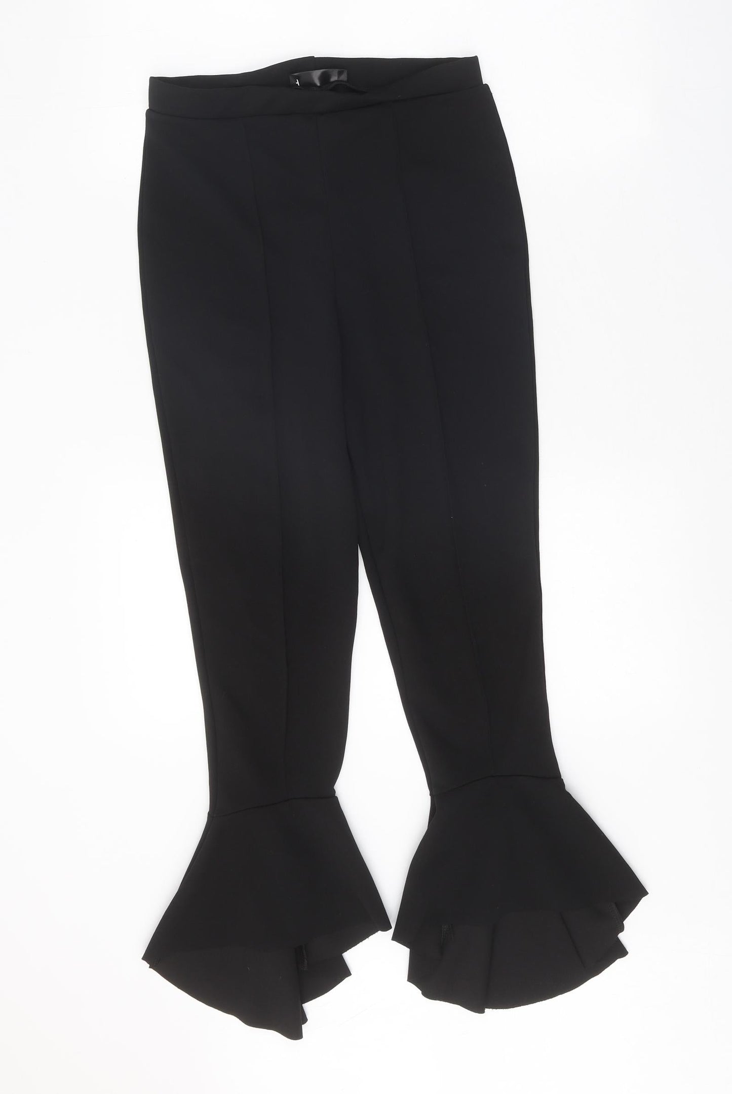 Missguided Womens Black Polyester Trousers Size 10 Regular