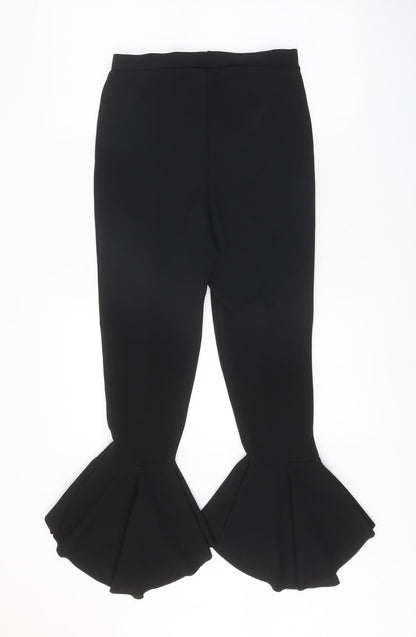 Missguided Womens Black Polyester Trousers Size 10 Regular