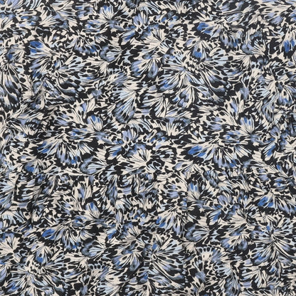 TU Womens Multicoloured Geometric Viscose Basic Blouse Size 8 V-Neck - Butterfly Print