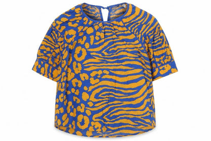 Womens UK Size 8 NEXT Blue Basic Blouse