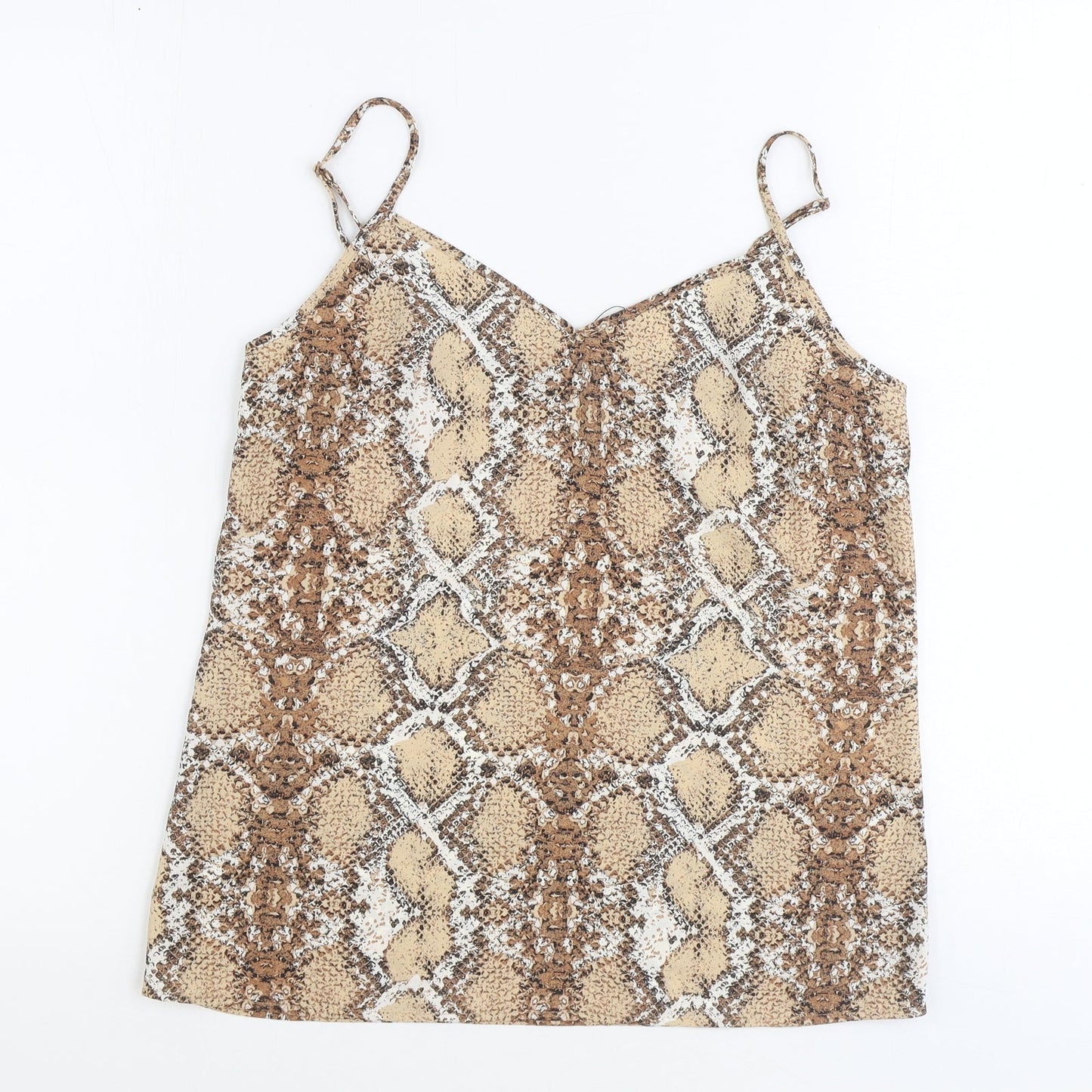Womens UK Size 8 Marks and Spencer Brown Basic Tank