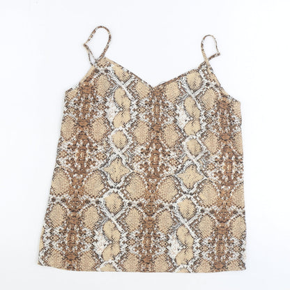Womens UK Size 8 Marks and Spencer Brown Basic Tank