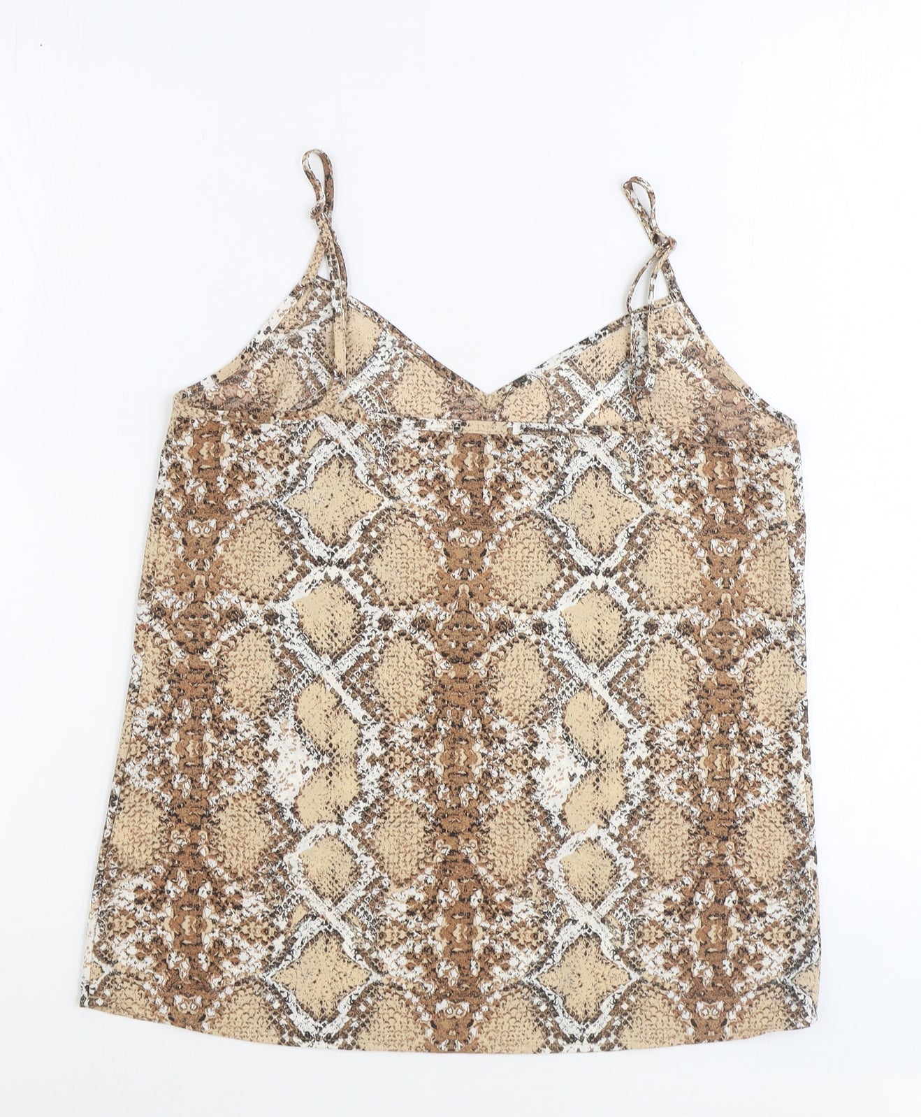 Womens UK Size 8 Marks and Spencer Brown Basic Tank