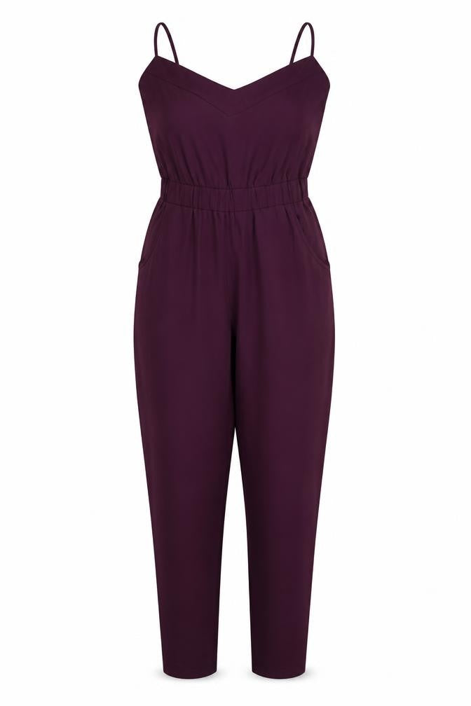 Womens UK Size 4 ASOS One-Piece Red Jumpsuit