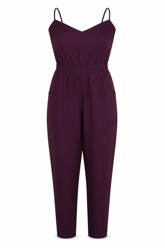 Womens UK Size 4 ASOS One-Piece Red Jumpsuit