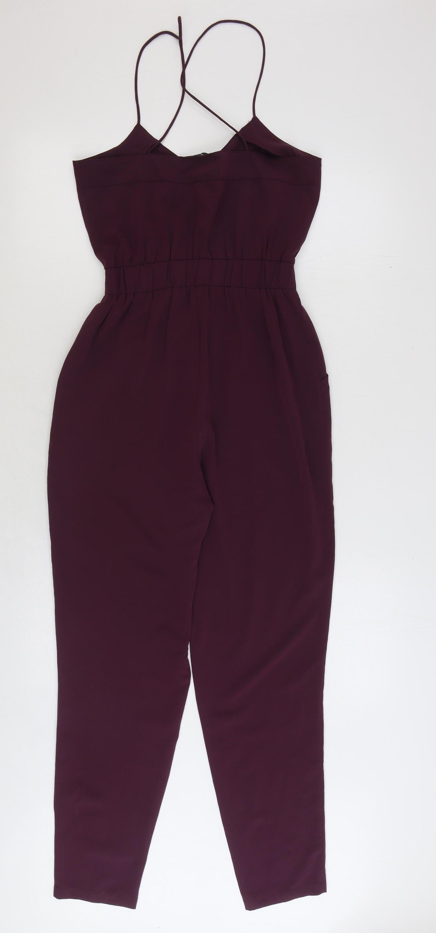 Womens UK Size 4 ASOS One-Piece Red Jumpsuit