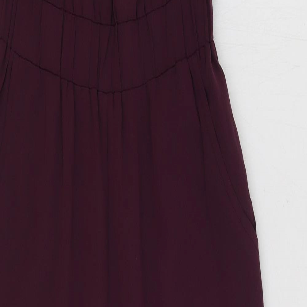 Womens UK Size 4 ASOS One-Piece Red Jumpsuit