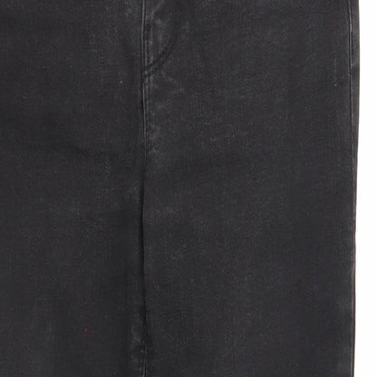 Denim & Co. Womens Black Cotton Skinny Jeans Size 10 Regular Zip