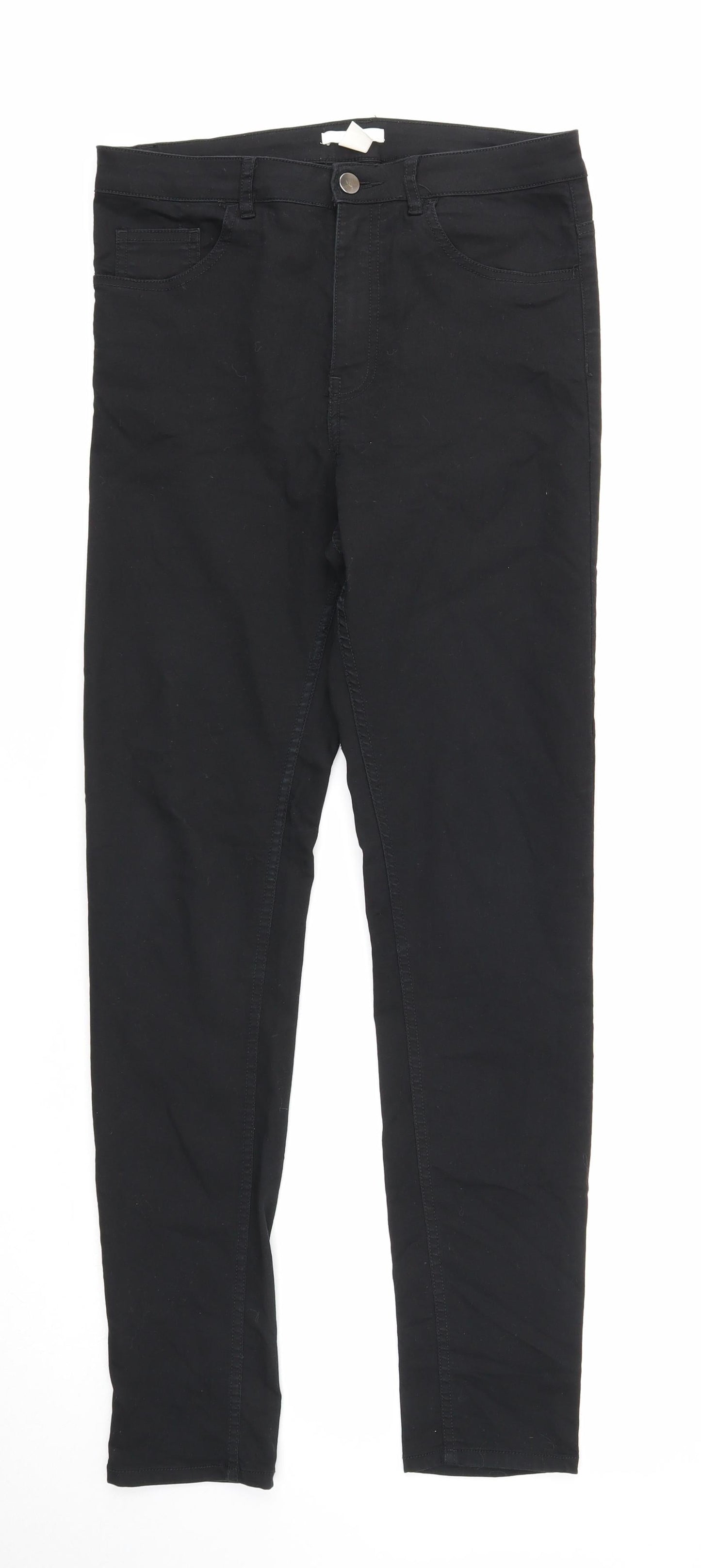 Womens UK Size 12 H&M Regular Fit Skinny Black Jeans