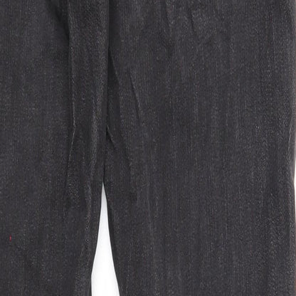 Womens UK Size 27 in Preworn Regular Fit Skinny Black Jeans