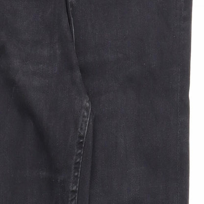 New Look Womens Black Cotton Skinny Jeans Size 10 Regular Zip