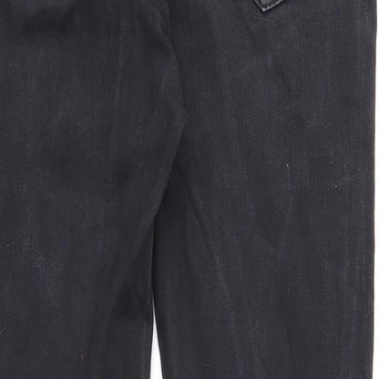New Look Womens Black Cotton Skinny Jeans Size 10 Regular Zip
