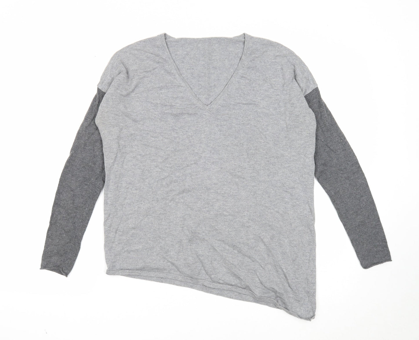 Womens UK Size S Preworn Grey Pullover Jumper