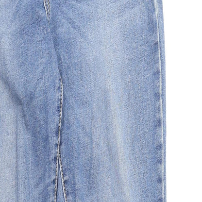 B . S .Jeans Womens Blue Cotton Skinny Jeans Size 38 in Regular Zip